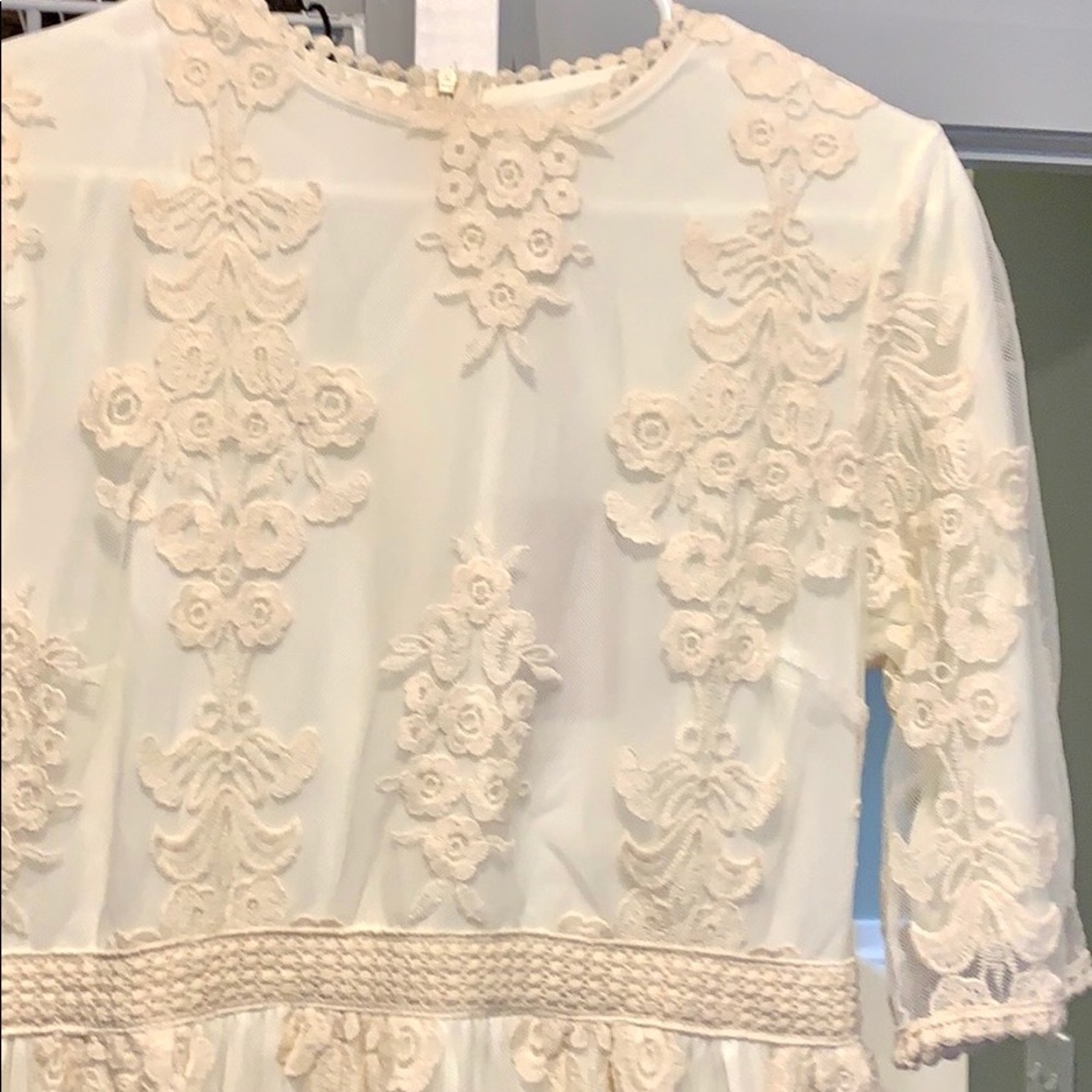 Vintage style- Lace MIDI Dress (L)